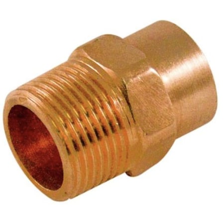 2.5 In. X 2.5 In. Copper Male Adapter - Cast